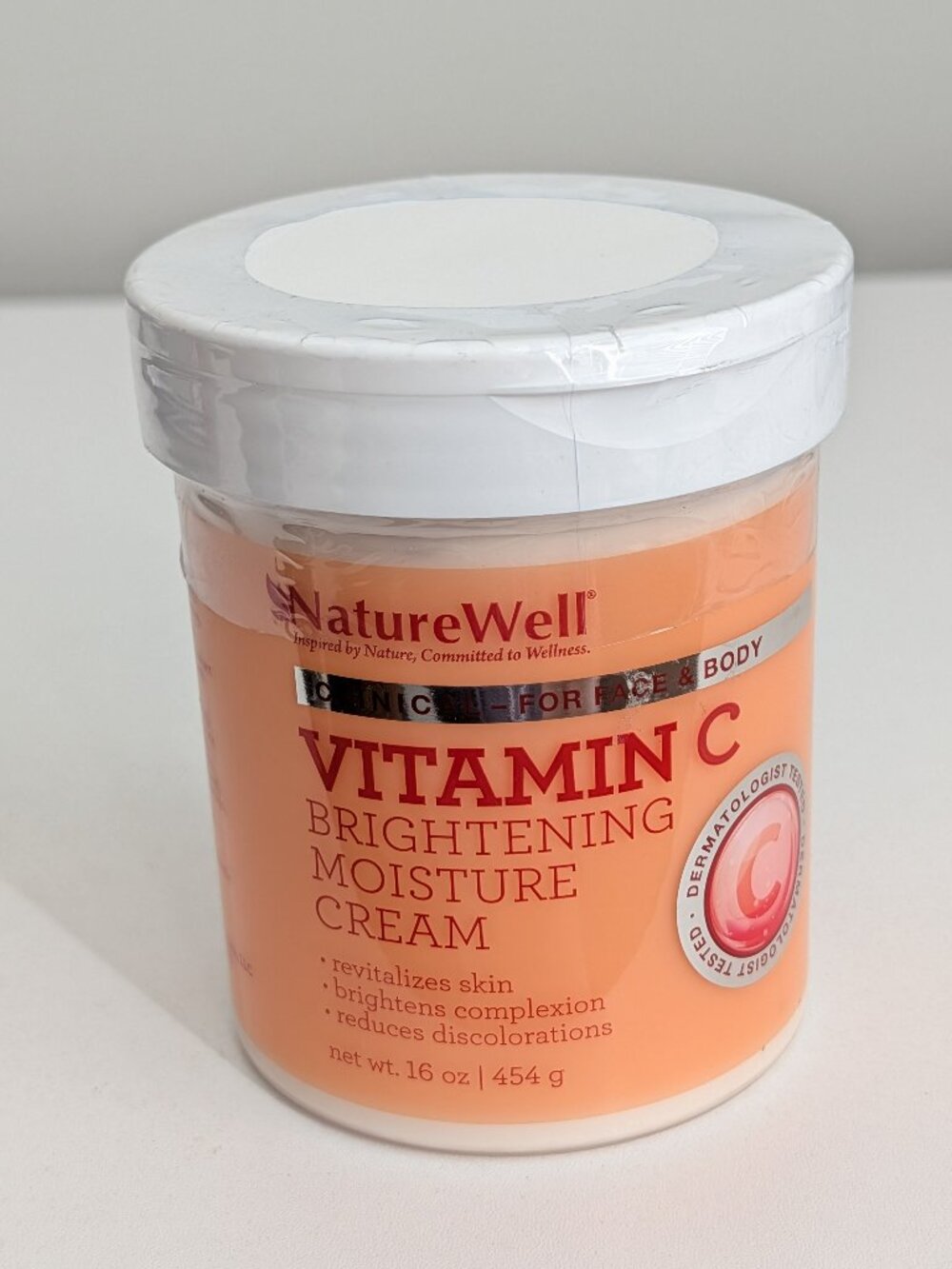 NatureWell Vitamin C Brightening Moisture Cream 16 oz. SEALED